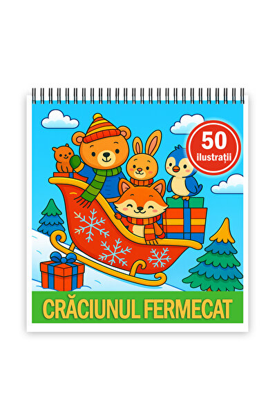 Legendary Gifts Coloring book, 50 illustrations Enchanted Christmas, 106 pages