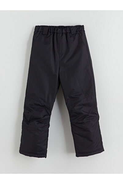 LC Waikiki LCW Kids Siyah Beli Lastikli Kız Çocuk Kayak Pantolonu