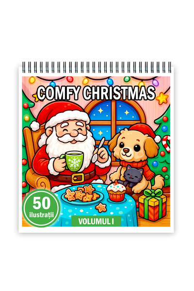 Legendary Gifts Carte de colorat, 50 de ilustrații Crăciun confortabil - Volu...