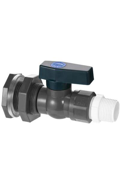 Generic 3/4" PVC Rain Bucket Diverter Kit with Bulkhead Fitting, Hose Faucet Adapter, and Thread Sealing Ta