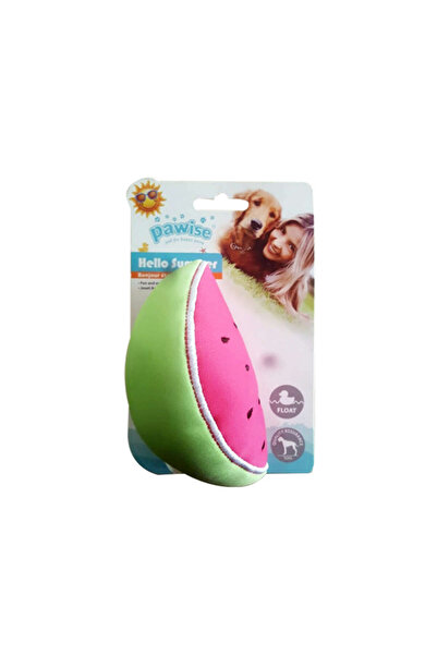 Pawise Summer Toy Waterproof Watermelon Dog Toy Pink/Green