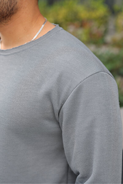 BY İMPALA MODA Shallow Oversize Ripped Short Waist Sweater