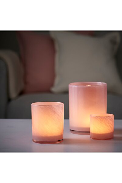 IKEA Candle Holder, Pink, 11cm