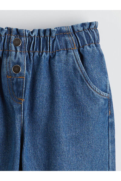 LC Waikiki Indigo Paperbag Girls' Jeans