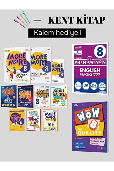 Fenomen Yayıncılık Fenomen MOREMORE + WOW + PHENOMENON İNGİLİZCE SET