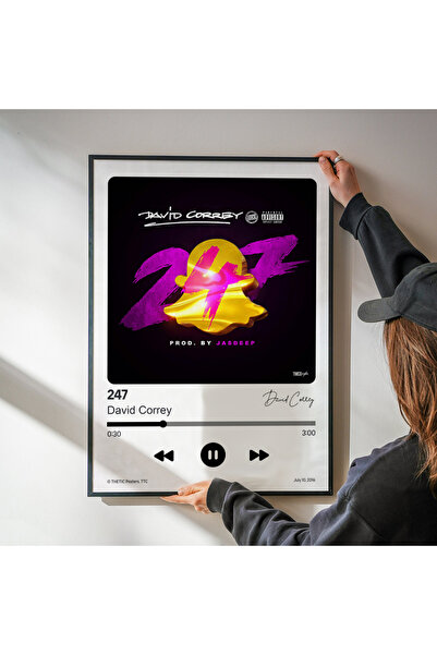 Thetic David Correy - Poster PREMIUM pentru Single-ul 247 Spotify - Poster cu melodie!