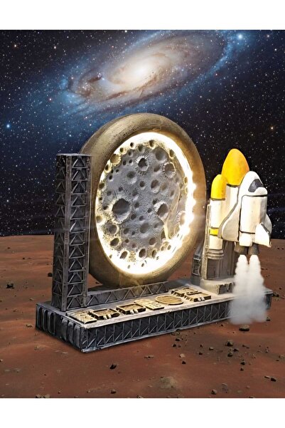 CURCUNA HEDİYELİK Uzay Üssü Işıklı Geriakış Tütsülük