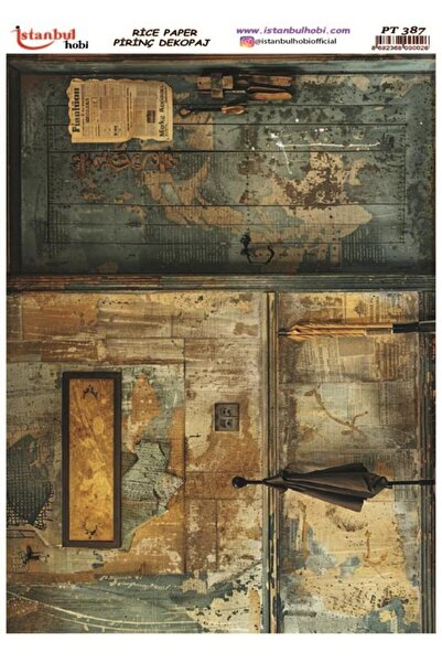 İstanbul Hobi Pirinç Dekopaj Kağıdı 30x42cm PT-387 Vintage