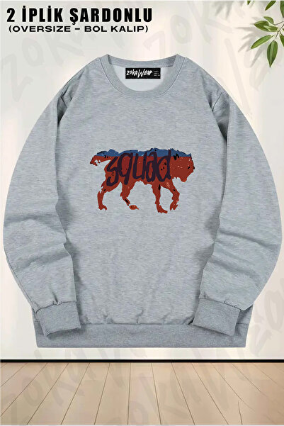 ZOKAWEAR Φούτερ Unisex Loose Fit Life is Strange 2, Wolf Squad με τύπωμα Design oversized με λαιμόκοψη