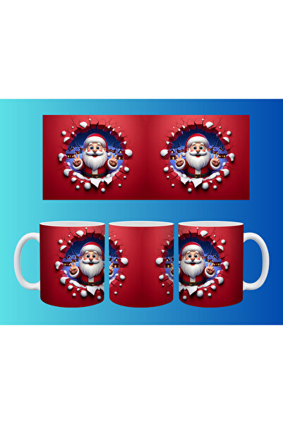 Evion كوب مفهومي لرأس السنة وعيد الميلاد - تصميم طباعة مخصص ملون