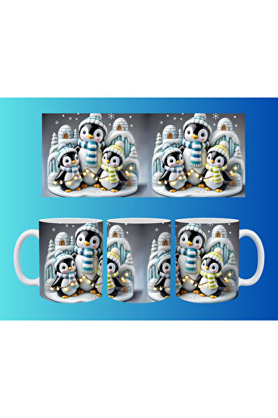 Evion كوب مفهومي لرأس السنة وعيد الميلاد - تصميم طباعة مخصص ملون