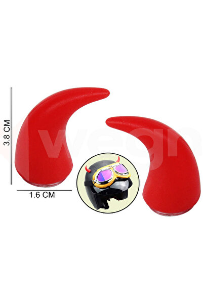 WEGNA Nrtmsa Horn Attached to the Steering Wheel and Helmet (223043) Apparatus Red