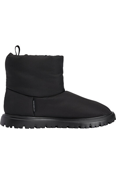 Tommy Hilfiger Women's Brand Logo Waterproof Warm Lined Black Boots & Booties Suitable for Winter Use