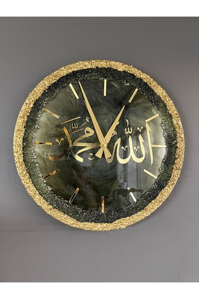 Sultan Tasarım 40 CM Epoksi Tasarımlı Şık Duvar Saati - 40 cm çap