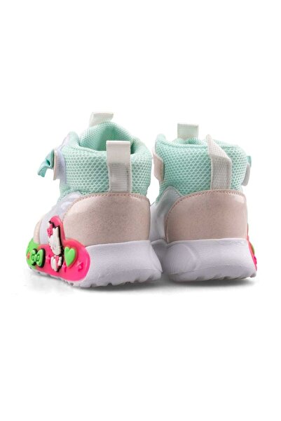 Tuğba Ortopedi 150 Kız Bebek Beyaz/Pudra Işıklı Spor Bot