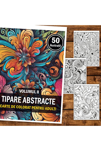 Legendary Gifts Carte de pictură, 50 de ilustrații, modele abstracte - Volumu...