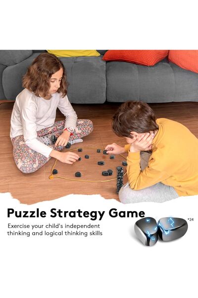 007 Magnetic Chess Game with Tether String (2024) – Family Board Game, 24 Pieces – Fokwai