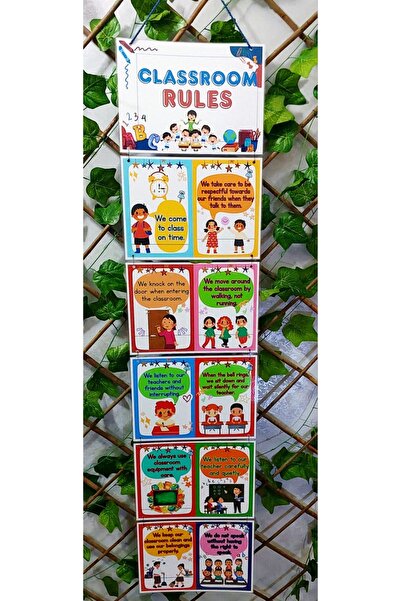 Kozalak Tasarım Classroom Rules (Sınıf Kuralları ) Afişi Okul ve Sınıflar içi...