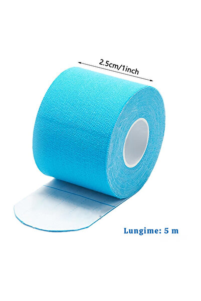 OEM Set of 5 Kinesiology Tapes for Sports and Medical, Self-Adhesive, Waterproof, 5 m x 2.5 cm