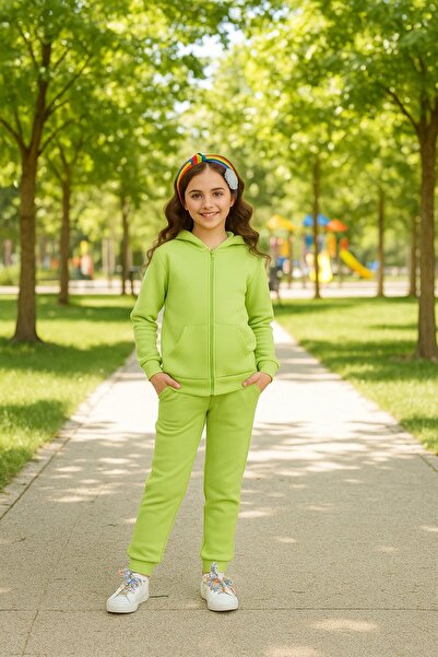 Yalçınoğlu Kids Set de trening 3 fire Ş cu căptușeală din fleece K cu glugă 2...