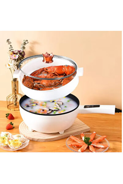 Razo Razo Electric Frying Pan, 26cm, 2.5 L, Smart Control Panel, Non-stick Coating, 4 Functions, Timer