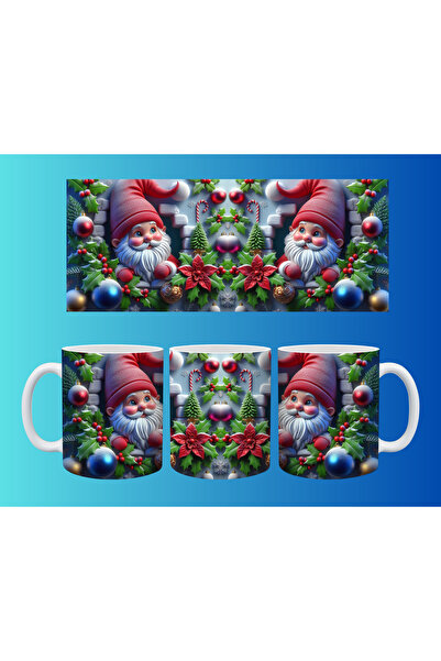 Evion كوب مفهومي لرأس السنة وعيد الميلاد - تصميم طباعة مخصص ملون