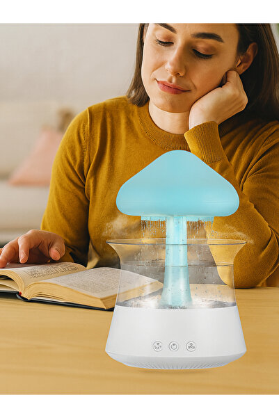moryconcept Yağmur Bulutu Nemlendirici & Mantar Şelale Buhar Makinesi – Yağmu...