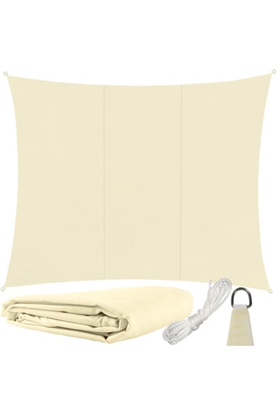 KESNUP Copertină cu prelată și protecție UV pentru grădină, terasă, balcon, crem