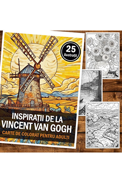 Legendary Gifts Книга за рисуване, 25 илюстрации, Винсент ван Гог