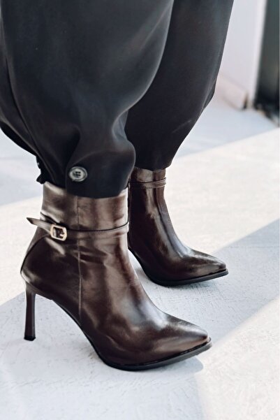 I Love Shoes Virelo Women's Heeled Boots Light Brown Shiny Leather