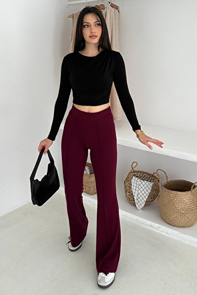 Noa Noa Women's High Waist Flared Leggings – Retro & Urban Style