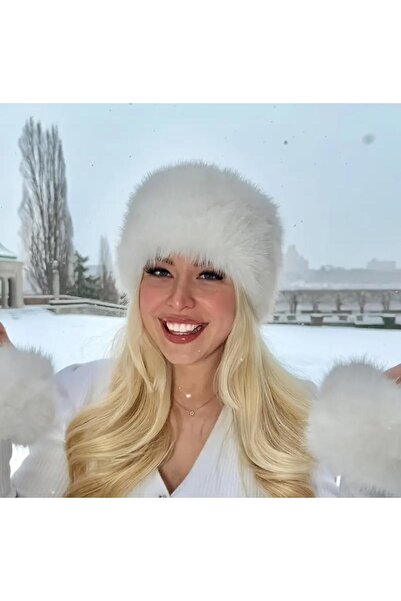 Wearflawless Pălărie Kalpak de pluș, pălărie Kalpak rusă pentru femei, pălărie de iarnă, cadou de Crăciun pentru femei