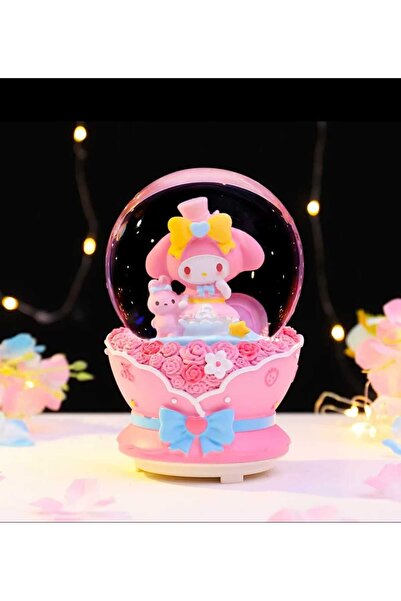 mr shopping MR My Melody Işıklı Müzikli Orta Boy Kar Küresi Özel Tasarım Hari...