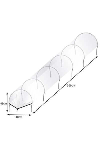 KESNUP Μίνι θερμοκήπιο κήπου με σήραγγα, για την προστασία των καλλιεργειών, διαφανές