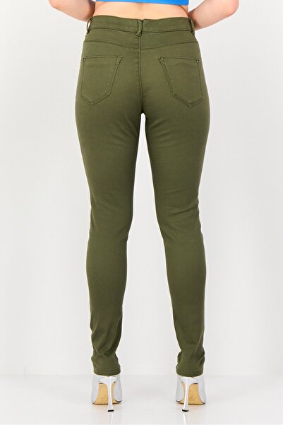 DOROTHY PERKINS Women Regular Fit Solid Frankie Chino Pants, Olive