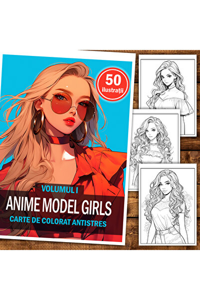 Legendary Gifts Painting book, 50 illustrations, Anime Model Girls - Volume II