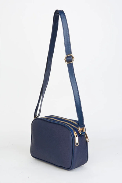 GOLDBAGS Kadın Sincap Açık Gri 4 Bölmeli Suni Deri Orta Boy Fermuar Kapama El Kol Ve Omuz Çantası