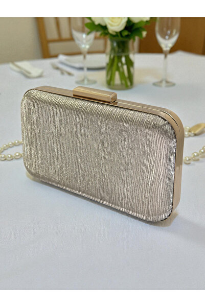 Biçanta Geantă de seară cu model cu dungi laser auriu, portofoliu pentru nunta de noapte, nuntă, logodnă, absolvire