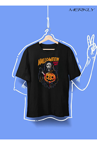 barsdepo تي شيرت الهالوين مطبوع ، قصة فضفاضة تي شيرت أسود للجنسين للأطفال / ا...