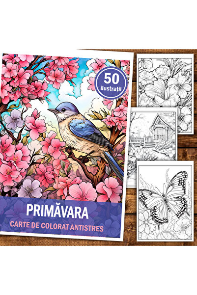 Legendary Gifts Книга за рисуване, 50 илюстрации Пролет