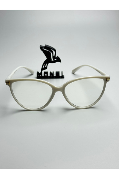 Blue Women's Cateye Blue Light Filter Screen Glasses Can Change Optical Compatible Glasses