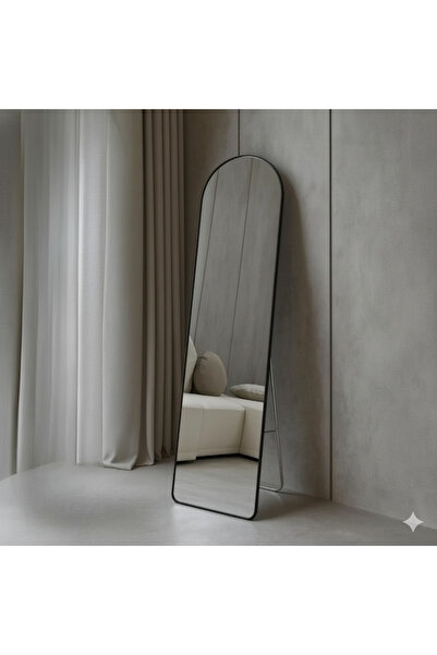 terndat Black frame decorative mirror with stand, size 162*56 cm - luxurious ...