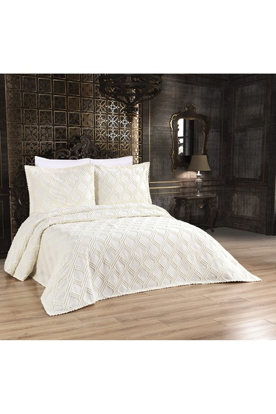 AYBERK HOME TEXTİLE Amelya Double Pique Set New Model 3 Pieces
