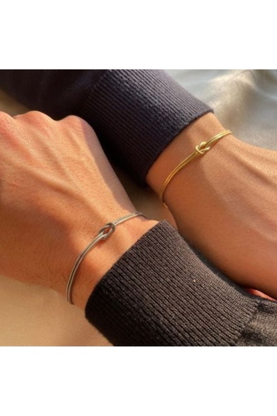 Heppii طقم من سوارين من الفولاذ، سوار الصداقة للحبيب، هدية سوار من الفولاذ (1...