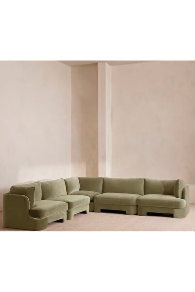 sofalab Florin Kadife L Koltuk