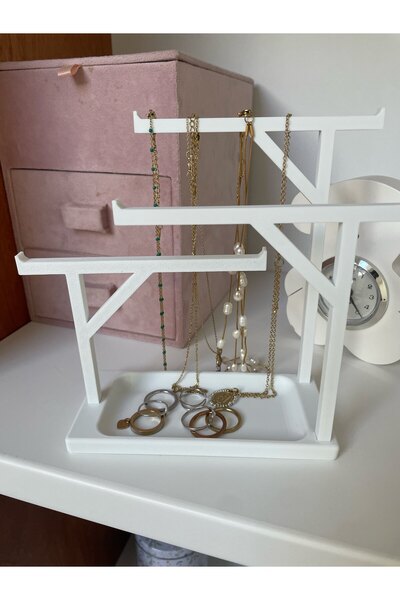 Barstech حامل مجوهرات عصري للزينة، منظم للقلادات والأقراط والخواتم