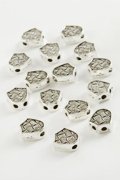 feryal Mtxdpn Striped Thick Rosary Spacer 50 (165622) Gram-Silver Color