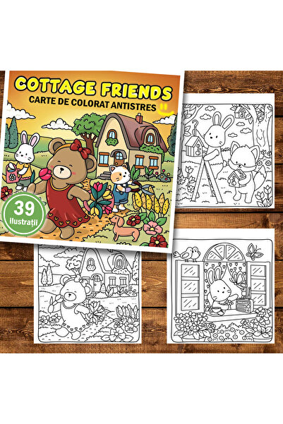 Legendary Gifts Книжка за оцветяване, 39 илюстрации Приятели от вилата, 84 ст...