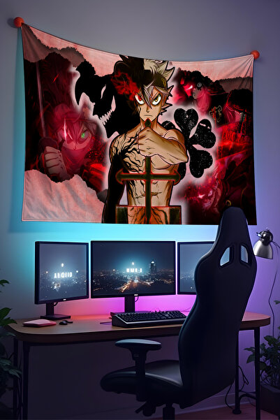 Halura Asta Black Clover Anime Duvar Örtüsü