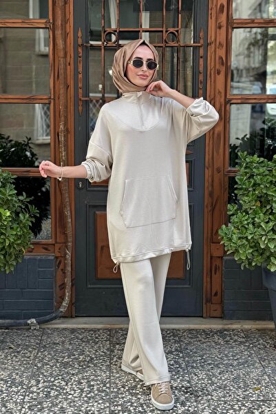 Kayra Pantolonlu Takım KY-A25-76009 Taş